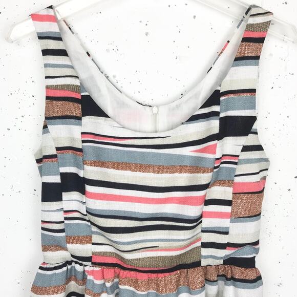 Aqua Sleeveless Striped Tank Dress Size Medium - Picture 7 of 9